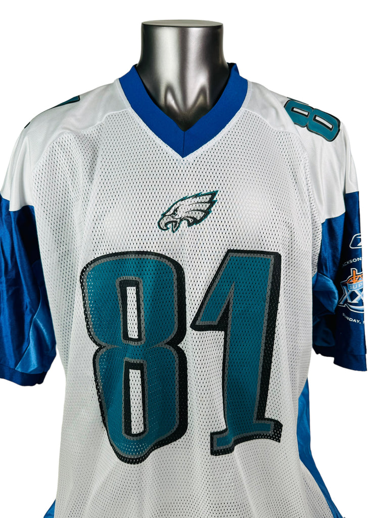 TERRELL OWENS PHILADELPHIA EAGLES VINTAGE 2004 SUPER BOWL XXXIX  REEBOK JERSEY ADULT 2XL