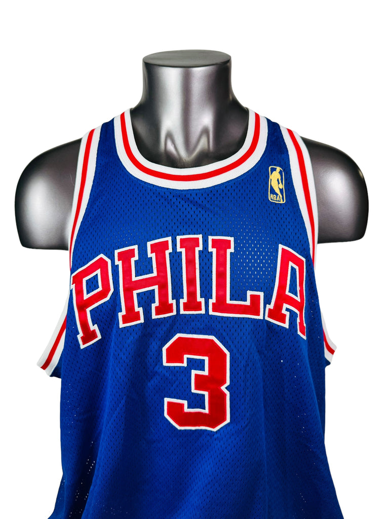 ALLEN IVERSON PHILADELPHIA SIXERS RETRO 50TH ANNIVERSARY MITCHELL & NESS JERSEY ADULT 2XL