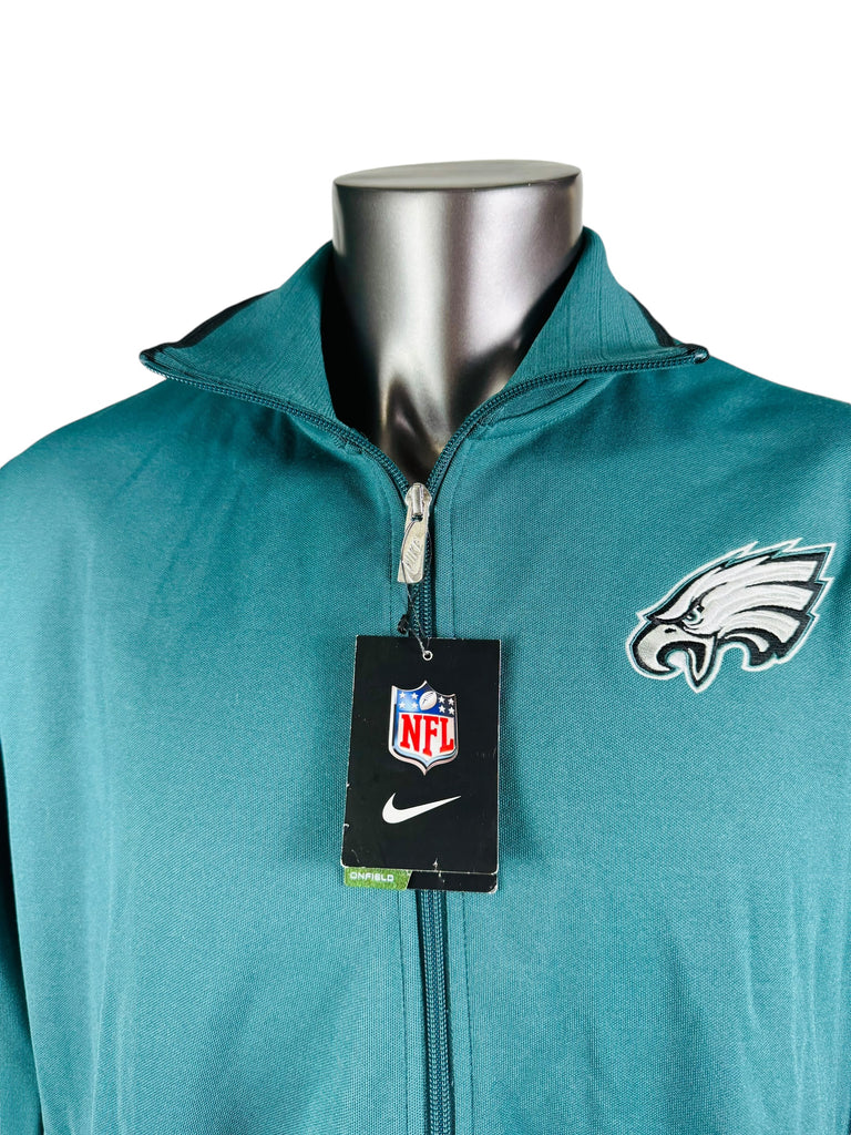 PHILADELPHIA EAGLES NIKE ZIP-UP TRACK WINDBREAKER JACKET ADULT 2XL