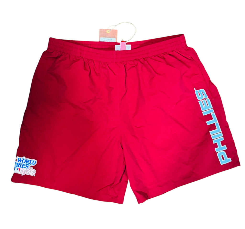 PHILADELPHIA PHILLIES RETRO 1980S WORLD SERIES MITCHELL & NESS ADULT SHORTS XL