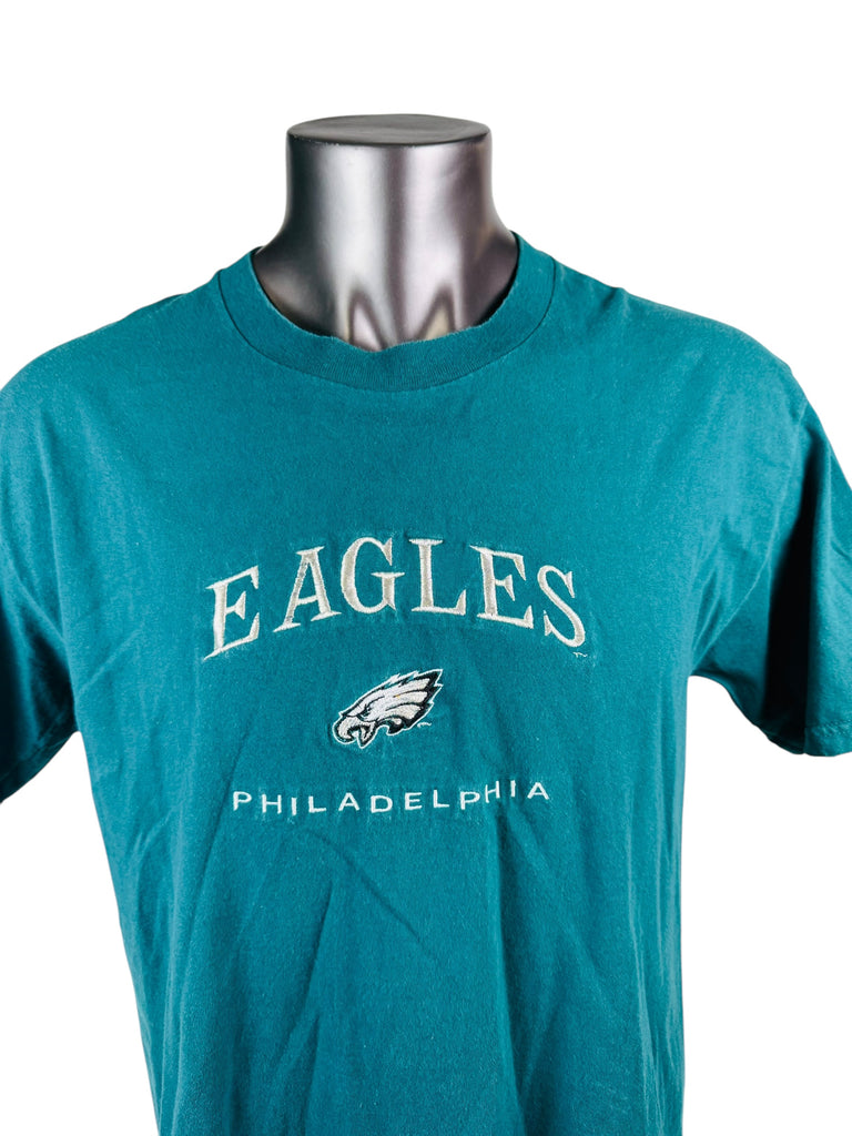 PHILADELPHIA EAGLES VINTAGE 1990'S EMBROIDERED LEE SPORT T-SHIRT ADULT LARGE