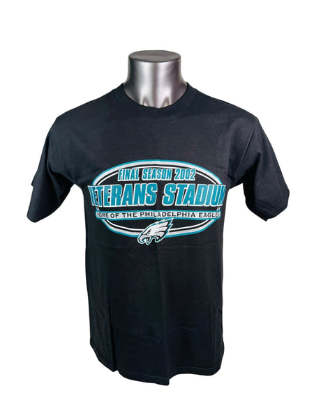 PHILADELPHIA EAGLES VINTAGE 2002 FINAL SEASON AT VETERANS STADIUM NFL T-SHIRT ADULT MEDIUM