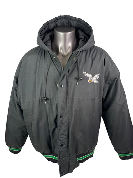 PHILADELPHIA EAGLES VINTAGE 1990'S STARTER  ZIP-UP WINTER JACKET ADULT XL