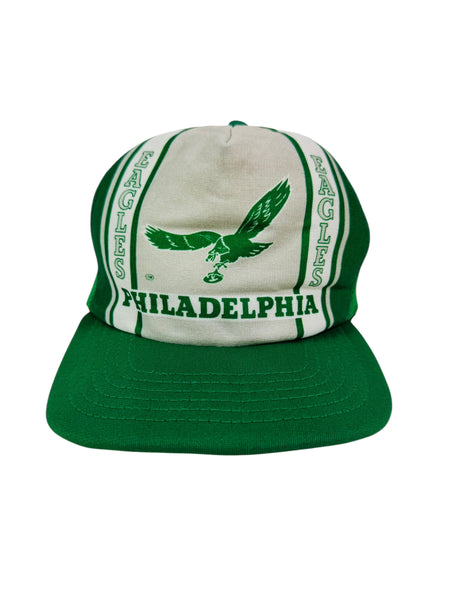 PHILADELPHIA EAGLES VINTAGE 1980'S NEW ERA MESH SNAPBACK ADULT HAT S / M