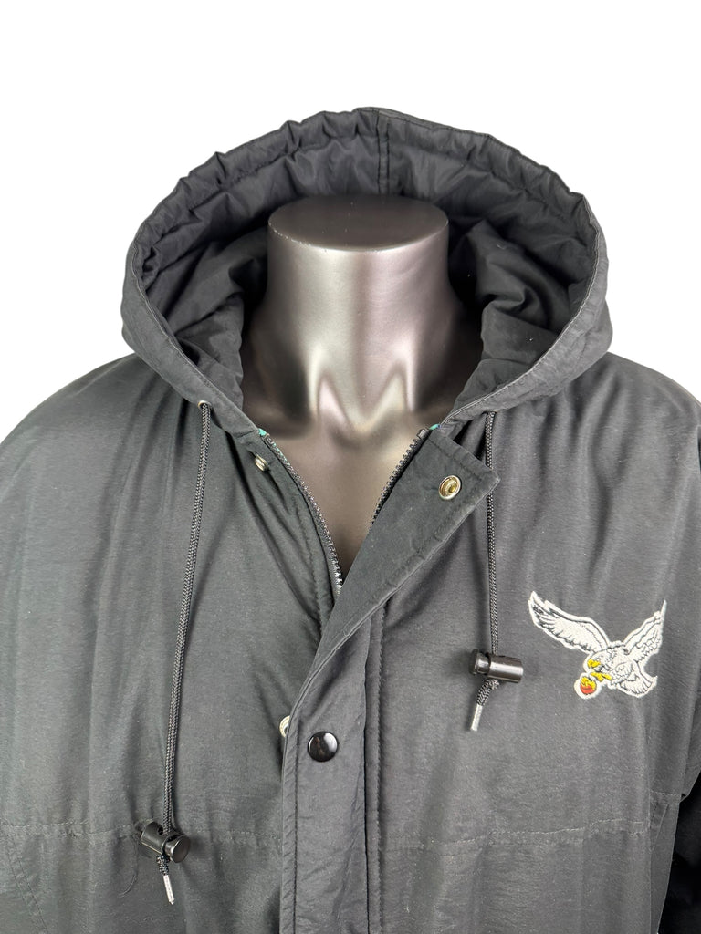 PHILADELPHIA EAGLES VINTAGE 1990'S STARTER  ZIP-UP WINTER JACKET ADULT XL