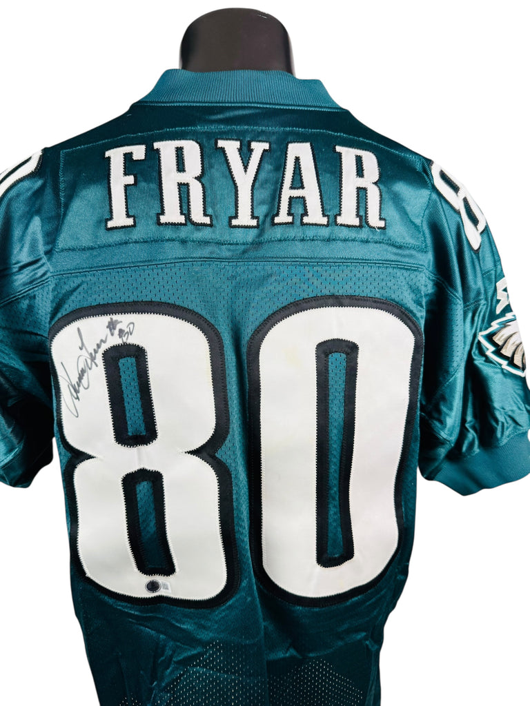 IRVING FRYAR PHILADELPHIA EAGLES VINTAGE 1990'S AUTHENTIC PRO-LINE STARTER SIGNED JERSEY ADULT 48