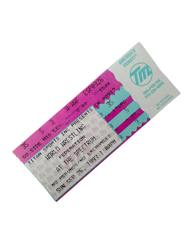 WWF WRESTLING VINTAGE 1993 SPECTRUM TICKET 9/26/93 UNDERTAKER