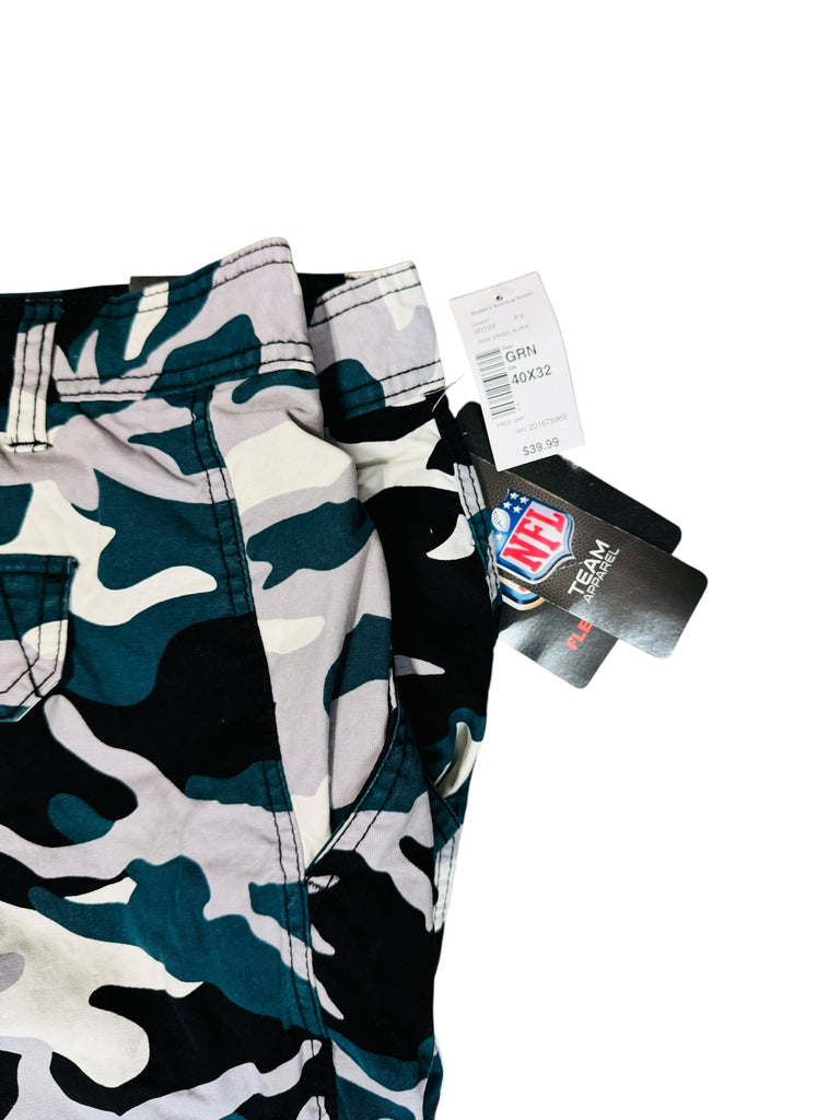 PHILADELPHIA EAGLES VINTAGE 2000'S NFL CAMOUFLAGE CARGO FLEECE LINED ADULT PANTS 40 X 32
