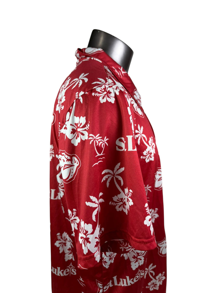 LEHIGH VALLEY IRONPIGS VINTAGE 2000'S HAWAIIAN SHIRT ADULT XL SGA