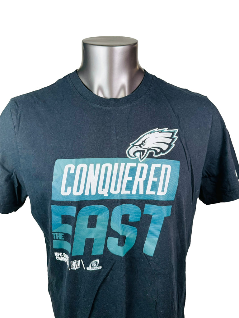 PHILADELPHIA EAGLES TEAM ISSUED NIKE 2022 NFC EAST CHAMPIONS T-SHIRT ADULT XL