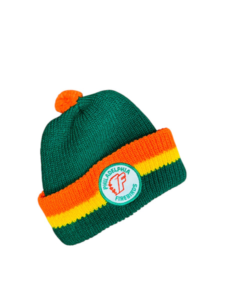 PHILADELPHIA FIREBIRDS VINTAGE 1970'S NAHL YOUTH WINTER POM HAT