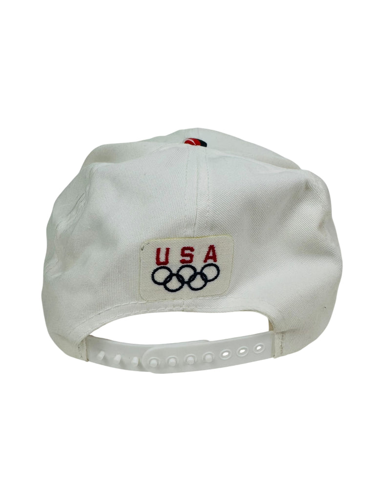 MAGIC JOHNSON LOS ANGELES LAKERS VINTAGE 1992 USA DREAM TEAM AJD SNAPBACK ADULT HAT LARGE