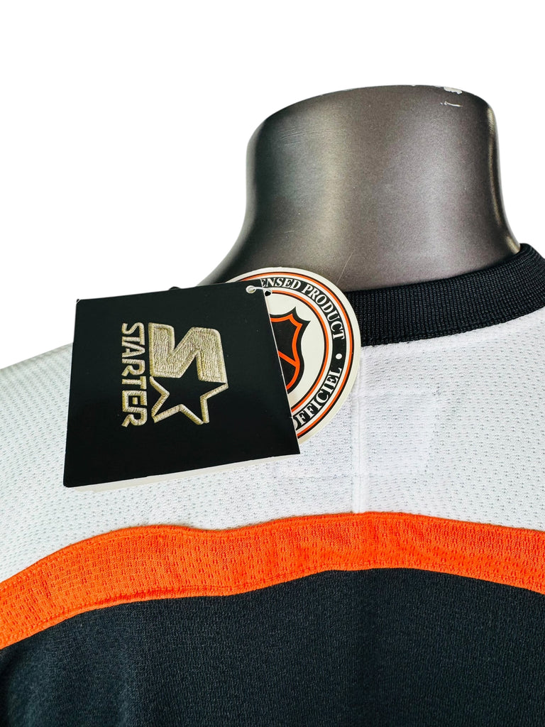 DAINIUS ZUBRUS PHILADELPHIA FLYERS VINTAGE 1990'S AUTHENTIC STARTER SIGNED JERSEY ADULT XL LARGE