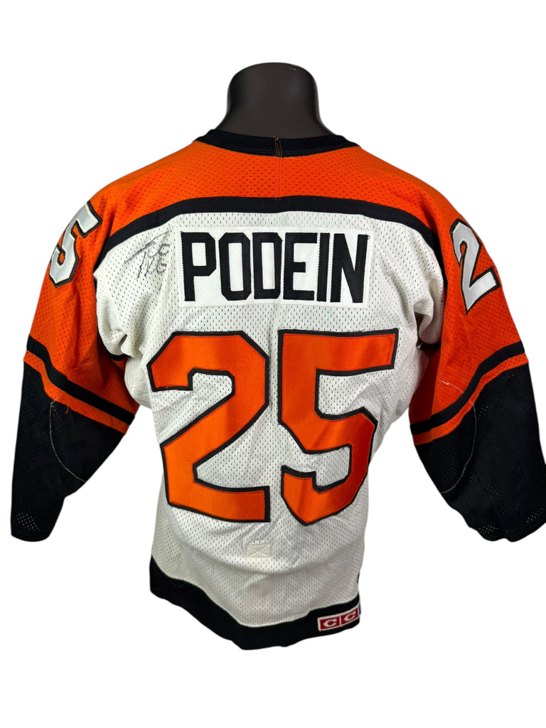 BRAD PODEIN PHILADELPHIA FLYERS VINTAGE 1990'S AUTHENTIC CCM JERSEY ADULT 40