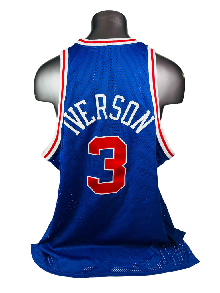 ALLEN IVERSON PHILADELPHIA SIXERS RETRO 50TH ANNIVERSARY MITCHELL & NESS JERSEY ADULT 2XL