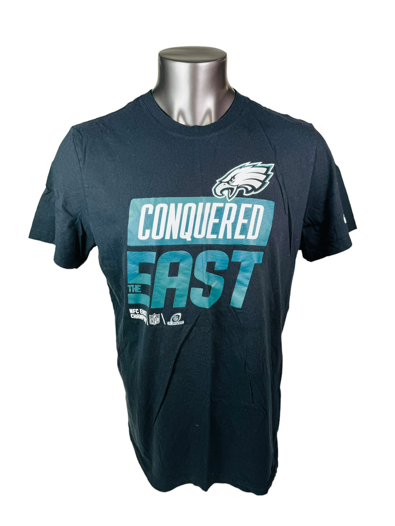 PHILADELPHIA EAGLES TEAM ISSUED NIKE 2022 NFC EAST CHAMPIONS T-SHIRT ADULT XL