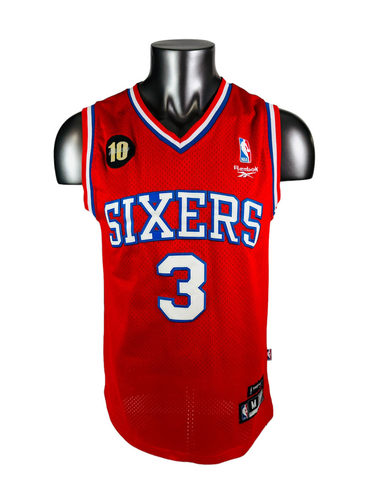 ALLEN IVERSON PHILADELPHIA SIXERS VINTAGE 2000'S RETRO 10TH HARDWOOD CLASSICS REEBOK JERSEY ADULT MEDIUM