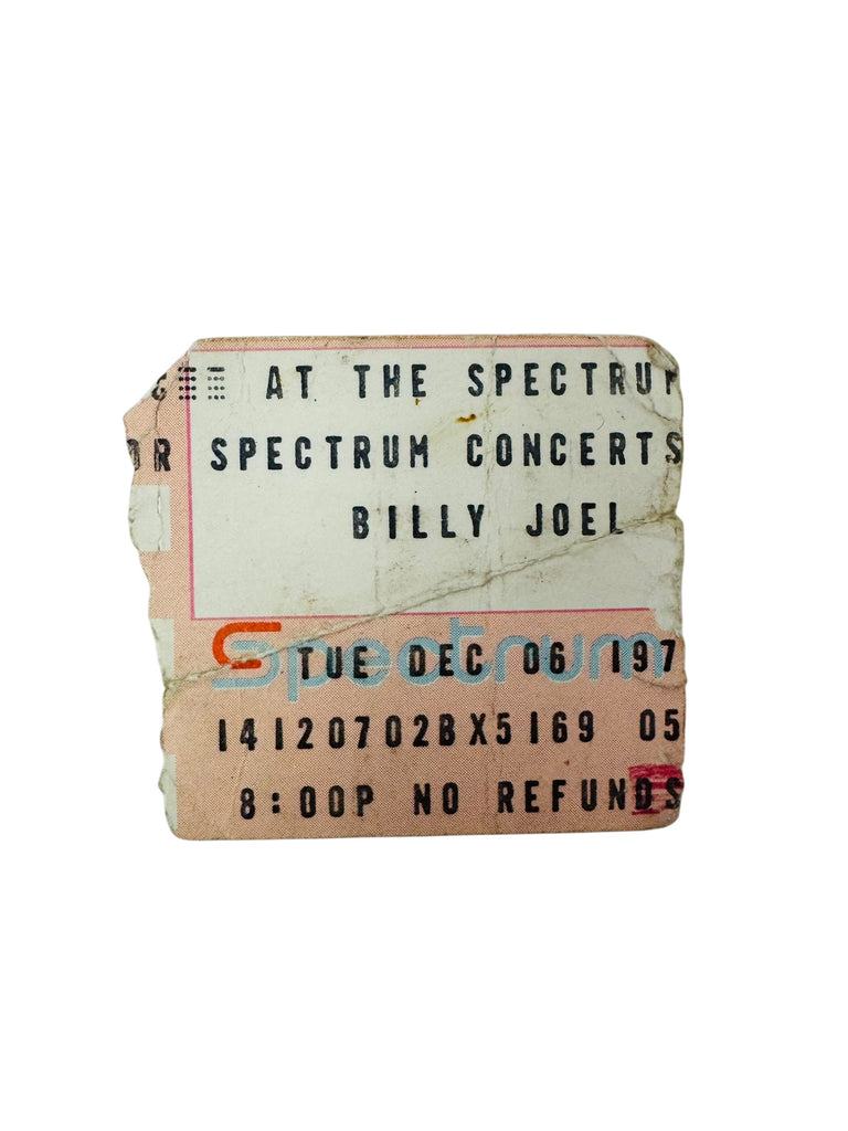 BILLY JOEL VINTAGE 1977  PHILADELPHIA SPECTRUM TICKET 12/6/77