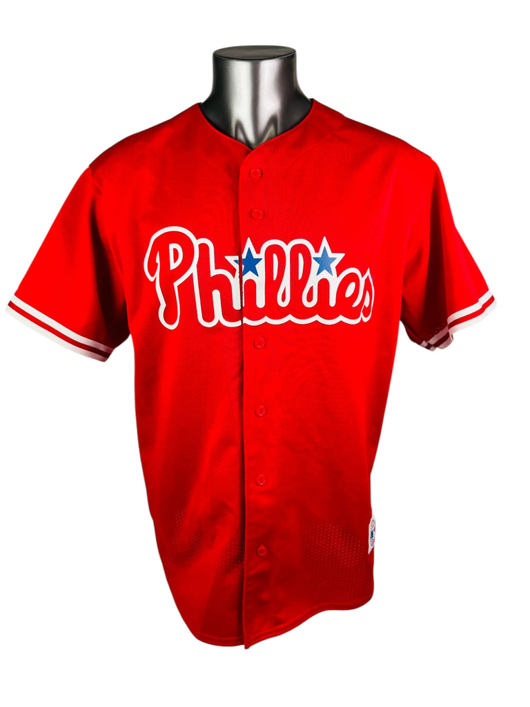 MIKE LIEBERTHAL PHILADELPHIA PHILLIES VINTAGE 2000'S MLB MAJESTIC JERSEY ADULT XL