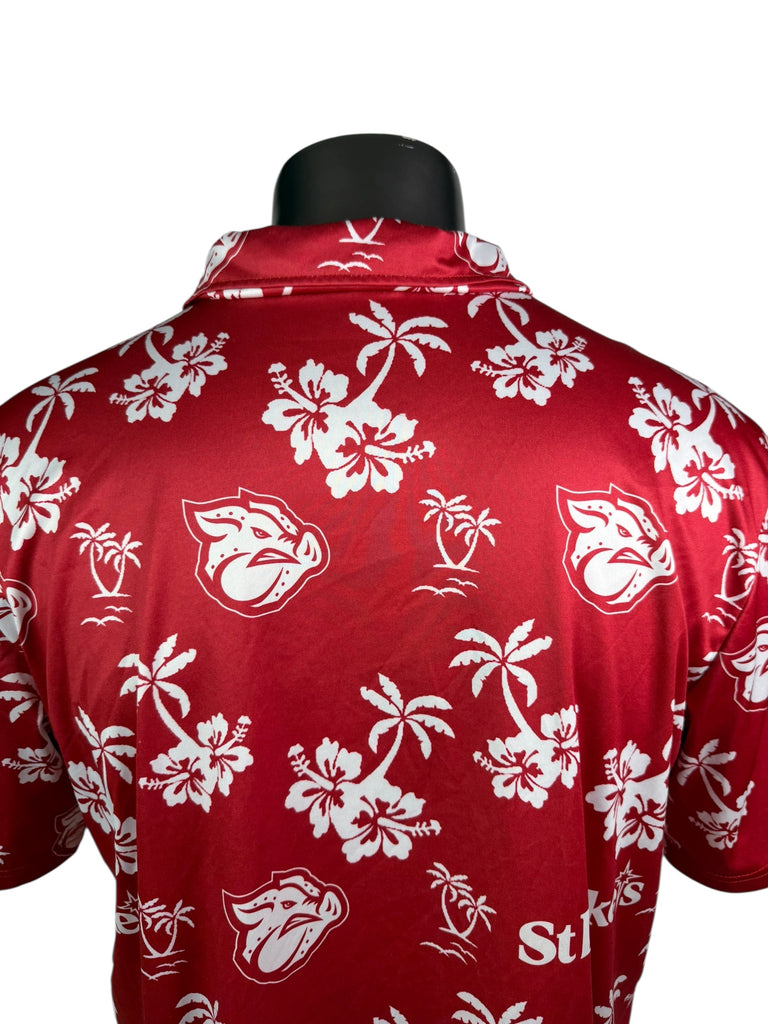 LEHIGH VALLEY IRONPIGS VINTAGE 2000'S HAWAIIAN SHIRT ADULT XL SGA