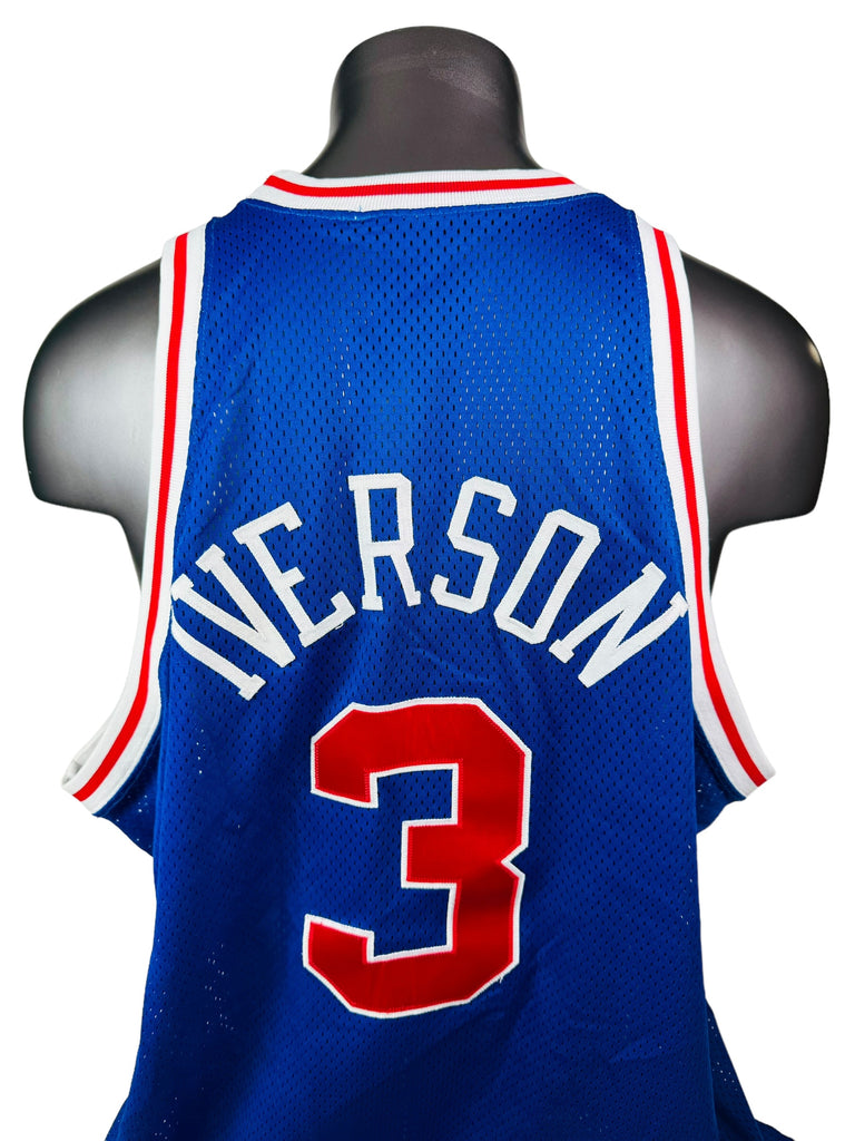 ALLEN IVERSON PHILADELPHIA SIXERS RETRO 50TH ANNIVERSARY MITCHELL & NESS JERSEY ADULT 2XL