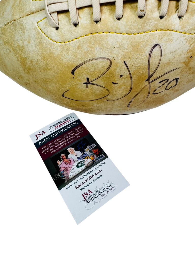 BRIAN DAWKINS PHILADELPHIA EAGLES SIGNED COMMEMORATIVE PANEL FOTOBALL FOOTBALL JSA