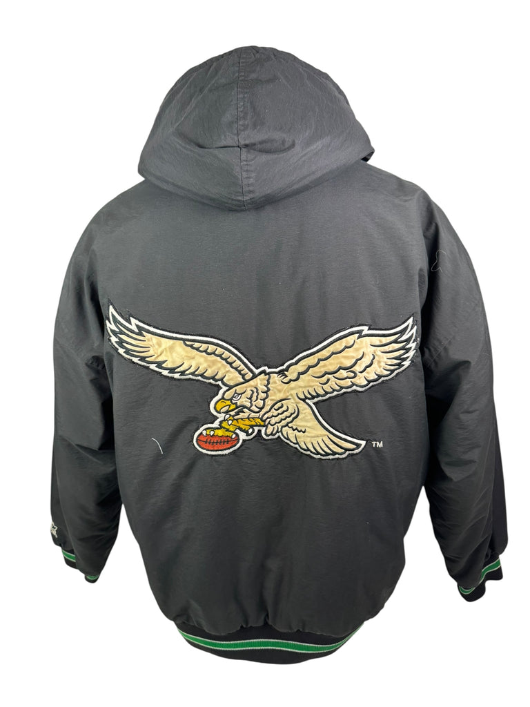 PHILADELPHIA EAGLES VINTAGE 1990'S STARTER  ZIP-UP WINTER JACKET ADULT XL