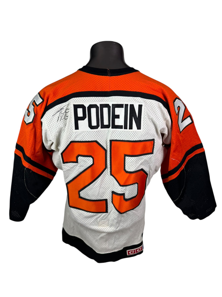 BRAD PODEIN PHILADELPHIA FLYERS VINTAGE 1990'S AUTHENTIC CCM JERSEY ADULT 40