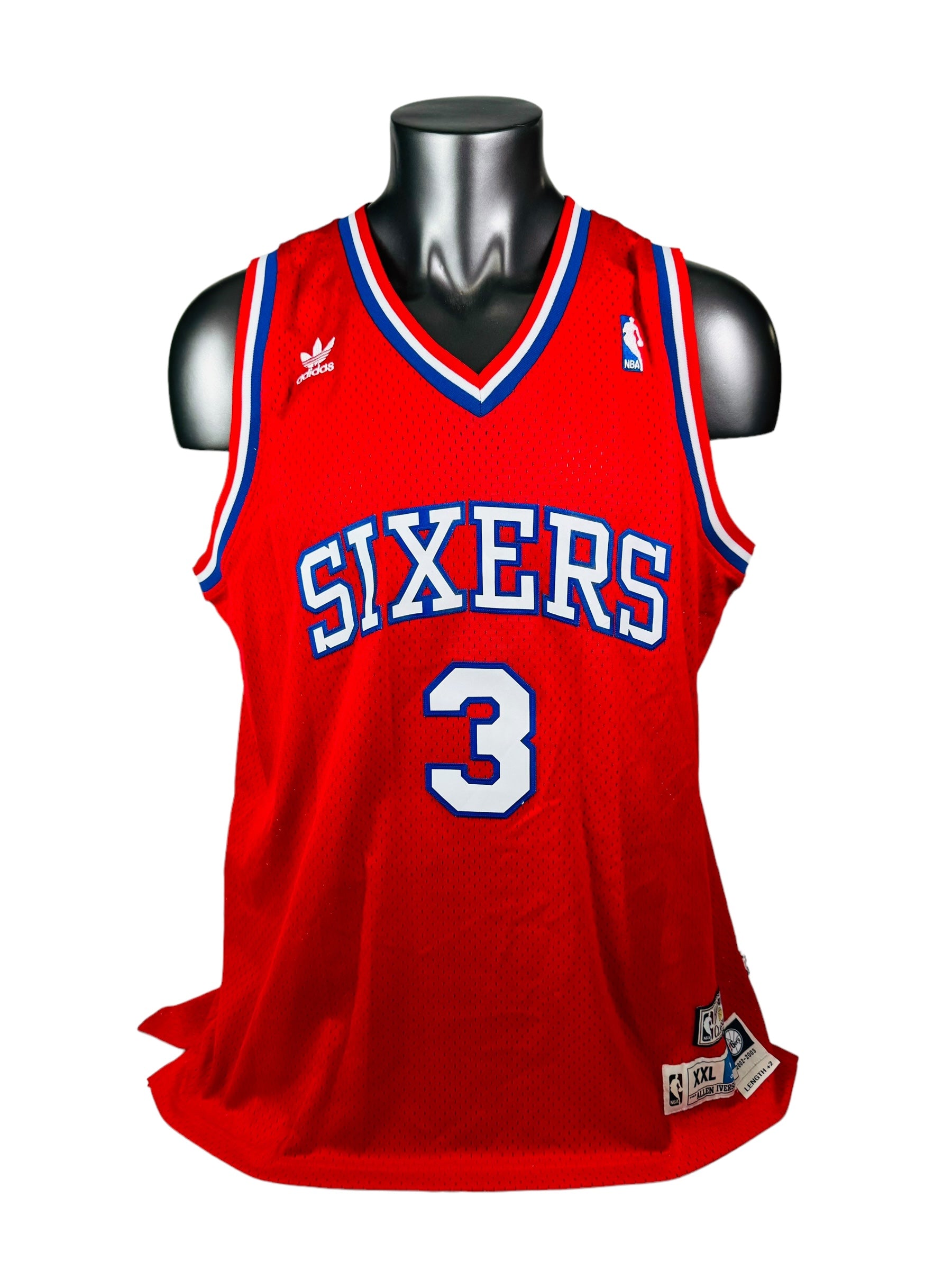 ALLEN IVERSON PHILADELPHIA SIXERS RETRO 2000'S THE ANSWER ADIDAS JERSE - Bucks County Baseball Co. ALLEN IVERSON PHILADELPHIA SIXERS RETRO 2000'S THE ANSWER ADIDAS JERSE - Bucks County Baseball Co.