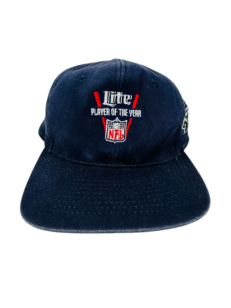 PHILADELPHIA EAGLES VINTAGE 1990'S MILLER LITE PLAYER OF THE YEAR SNAPBACK ADULT HAT