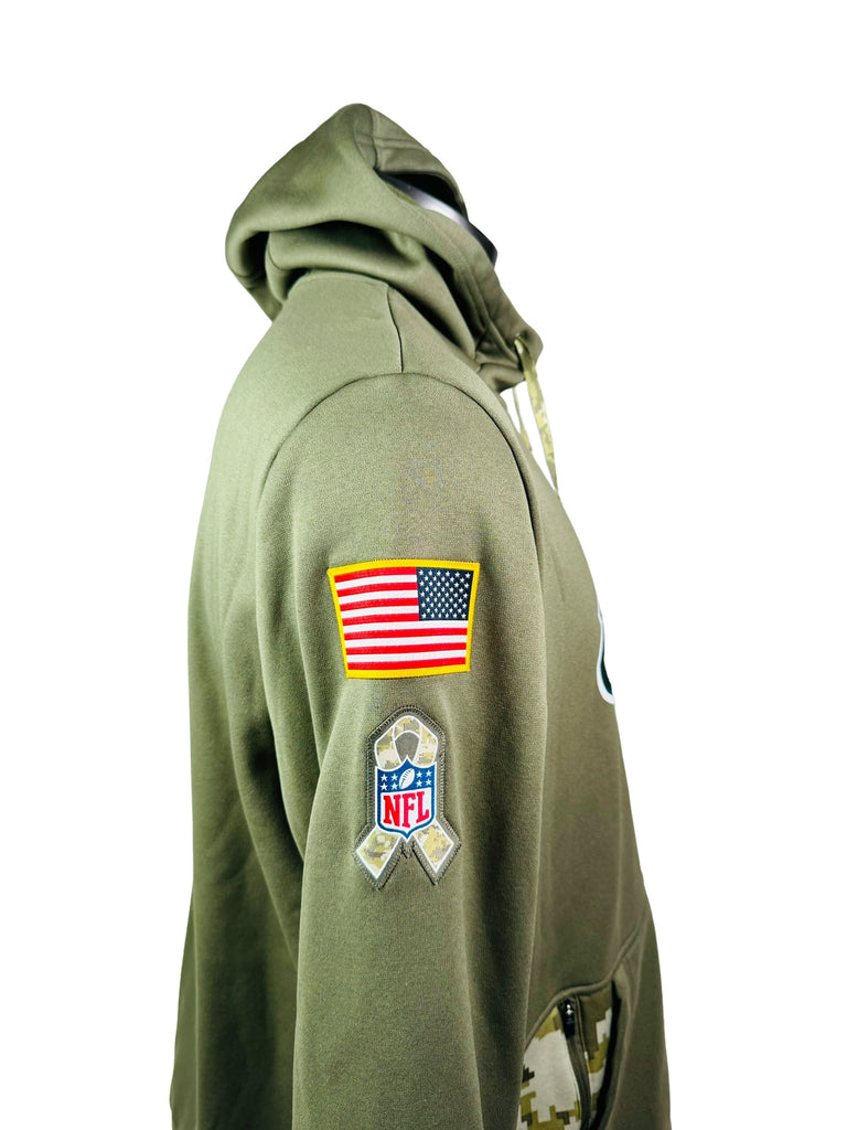 PHILADELPHIA EAGLES TEAM ISSUED NIKE MILITARY SALUTE TO SERVICE HOODIE SWEATSHIRT ADULT XL