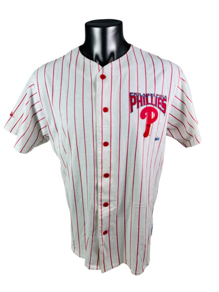 PHILADELPHIA PHILLIES VINTAGE 2000'S MAJESTIC  ADULT JERSEY T-SHIRT XL