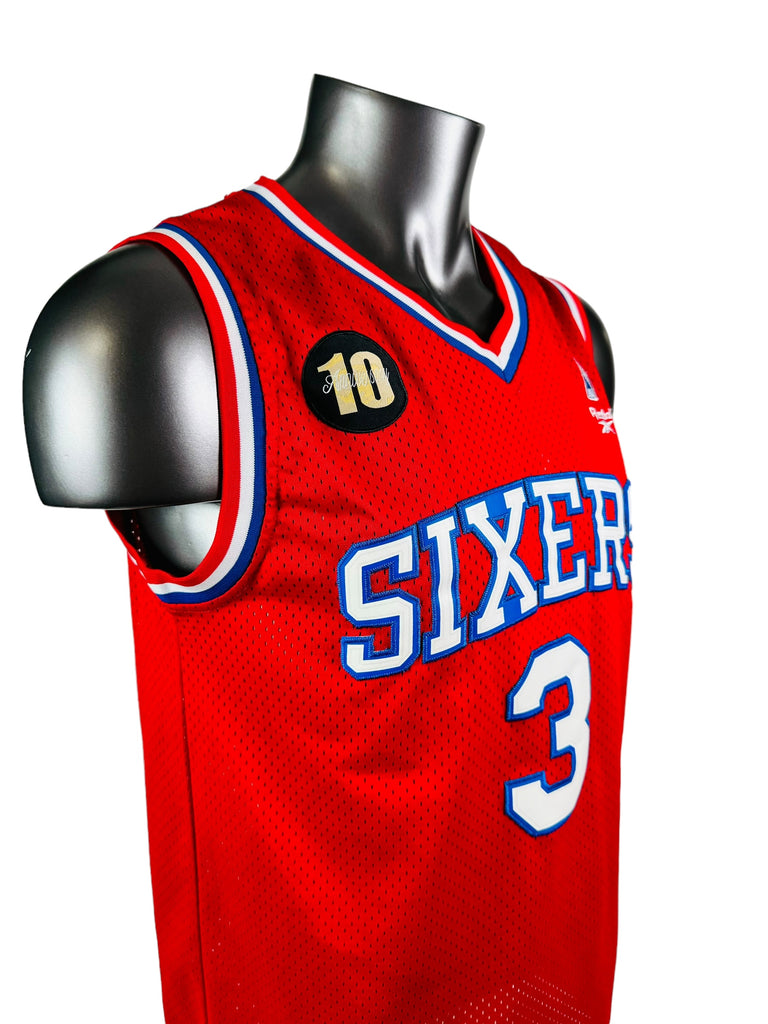 ALLEN IVERSON PHILADELPHIA SIXERS VINTAGE 2000'S RETRO 10TH HARDWOOD CLASSICS REEBOK JERSEY ADULT MEDIUM