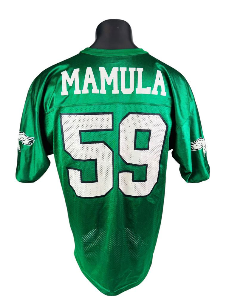 MIKE MAMULA PHILADELPHIA EAGLES VINTAGE 1990'S LOGO ATHLETICJERSEY ADULT LARGE