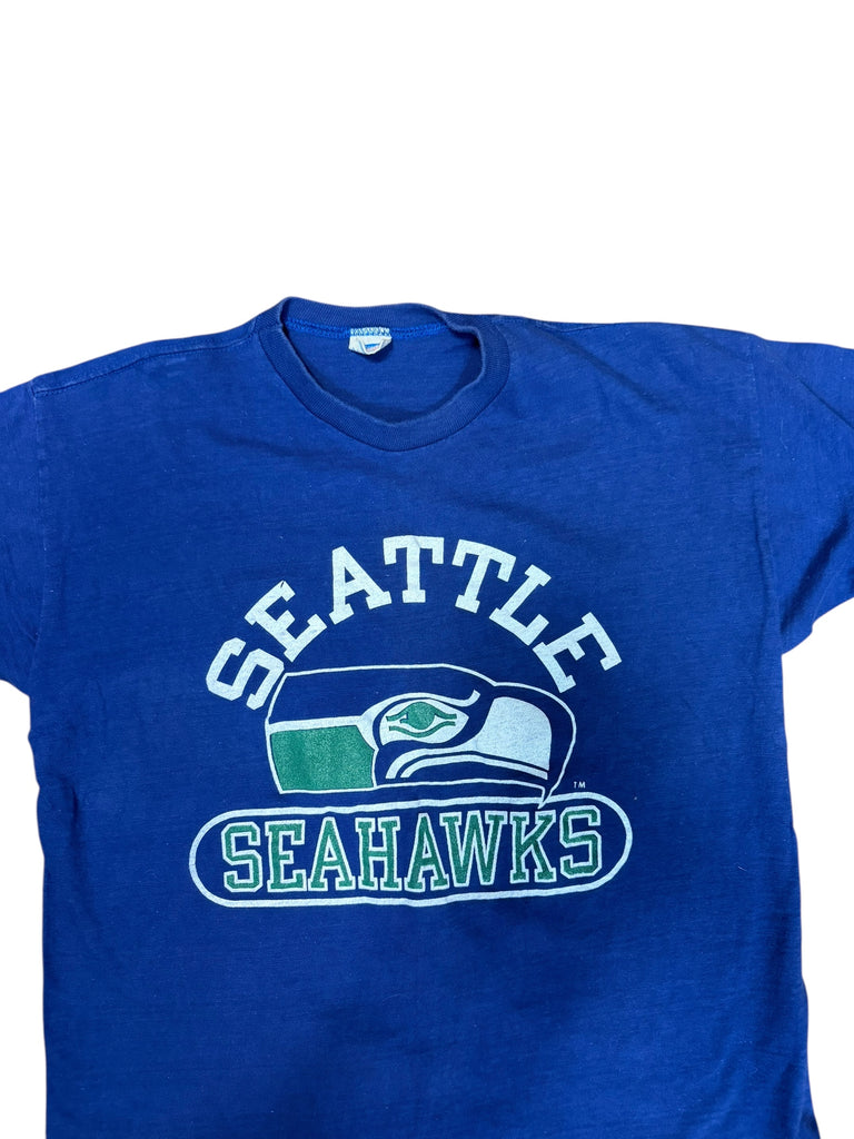 SEATTLE SEAHAWKS VINTAGE 1980'S NFL CHAMPION ADULT T-SHIRT LARGE