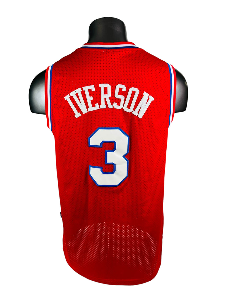 ALLEN IVERSON PHILADELPHIA SIXERS VINTAGE 2000'S RETRO 10TH HARDWOOD CLASSICS REEBOK JERSEY ADULT MEDIUM