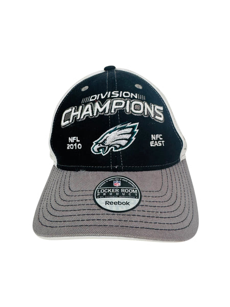 PHILADELPHIA EAGLES VINTAGE 2010 NFC EAST DIVISION CHAMPIONS REEBOK LOCKER ROOM STRAPBACK ADULT HAT
