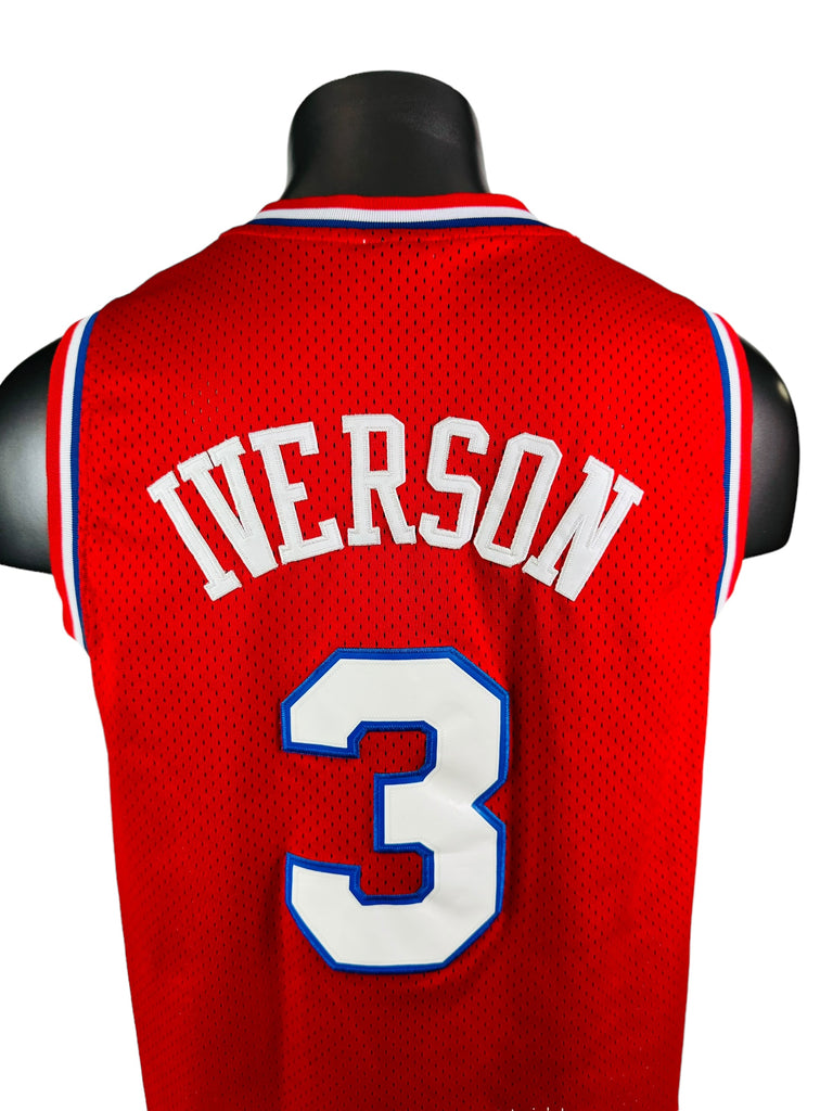 ALLEN IVERSON PHILADELPHIA SIXERS VINTAGE 2000'S RETRO 10TH HARDWOOD CLASSICS REEBOK JERSEY ADULT MEDIUM