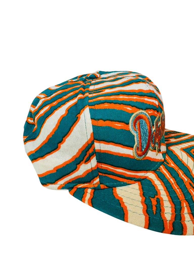 MIAMI DOLPHINS VINTAGE 1990'S ZUBAZ SNAPBACK ADULT HAT