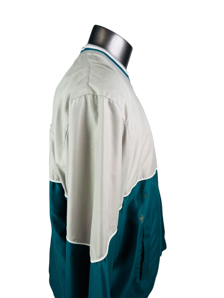 PHILADELPHIA EAGLES VINTAGE 2000'S V-NECK PULL-OVER WINDBREAKER JACKET ADULT LARGE