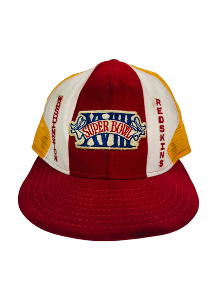 WASHINGTON REDSKINS VINTAGE 1984 SUPER BOWL XVIII MESH SNAPBACK ADULT HAT LARGE