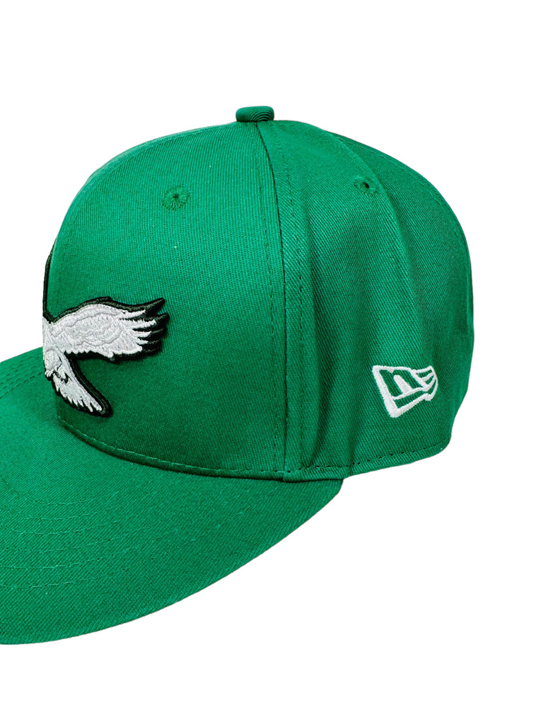 PHILADELPHIA EAGLES RETRO KELLY GREEN NEW ERA SNAPBACK ADULT HAT