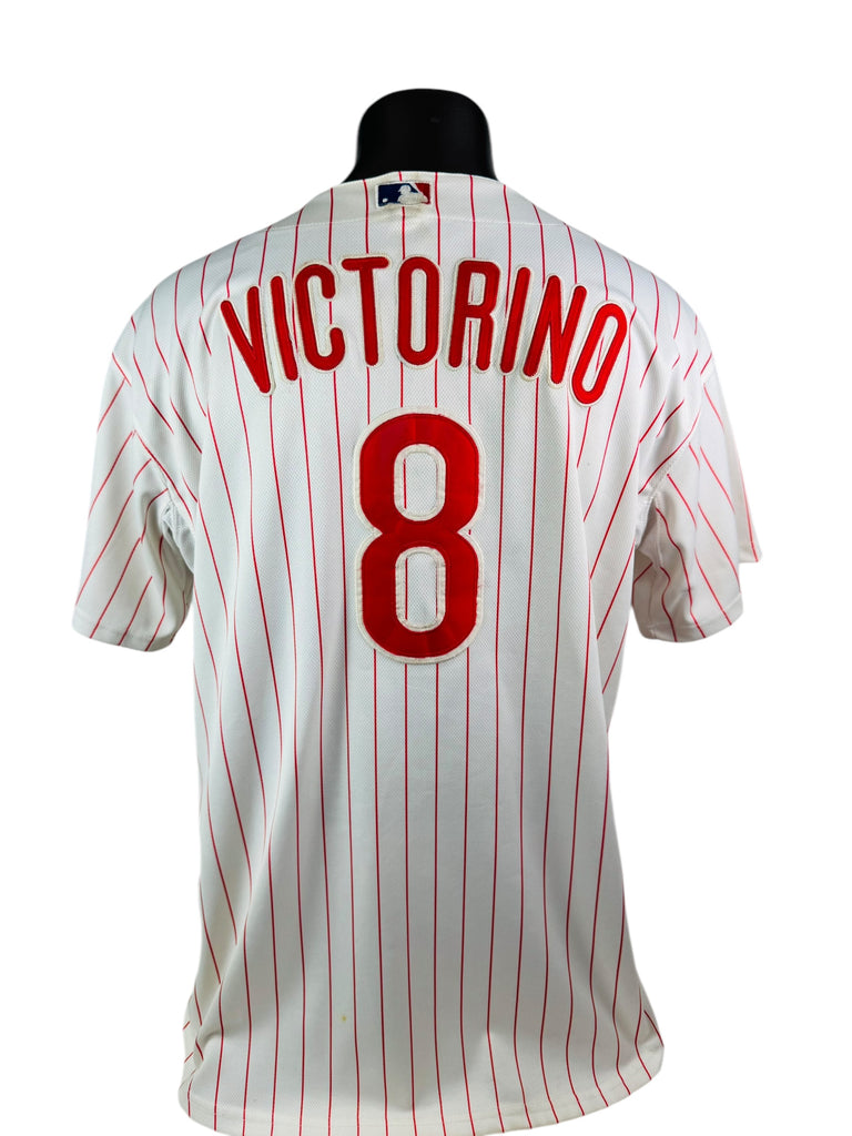 SHANE VICTORINO PHILADELPHIA PHILLIES VINTAGE 2000'S MLB MAJESTIC AUTHENTIC JERSEY ADULT 52