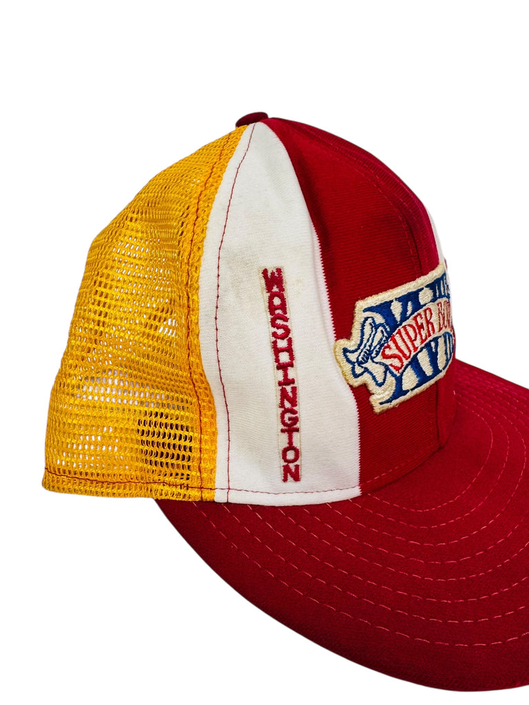 WASHINGTON REDSKINS VINTAGE 1984 SUPER BOWL XVIII MESH SNAPBACK ADULT HAT LARGE
