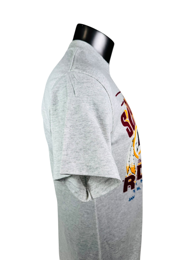 WASHINGTON REDSKINS VINTAGE 1991 NFC CHAMPIONS TRENCH T-SHIRT ADULT LARGE