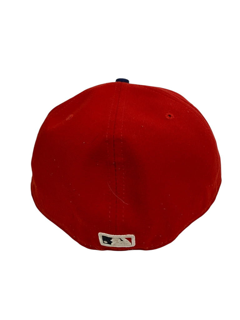 PHILADELPHIA PHILLIES VINTAGE 2009 WORLD SERIES NEW ERA FITTED ADULT HAT 7 3/4