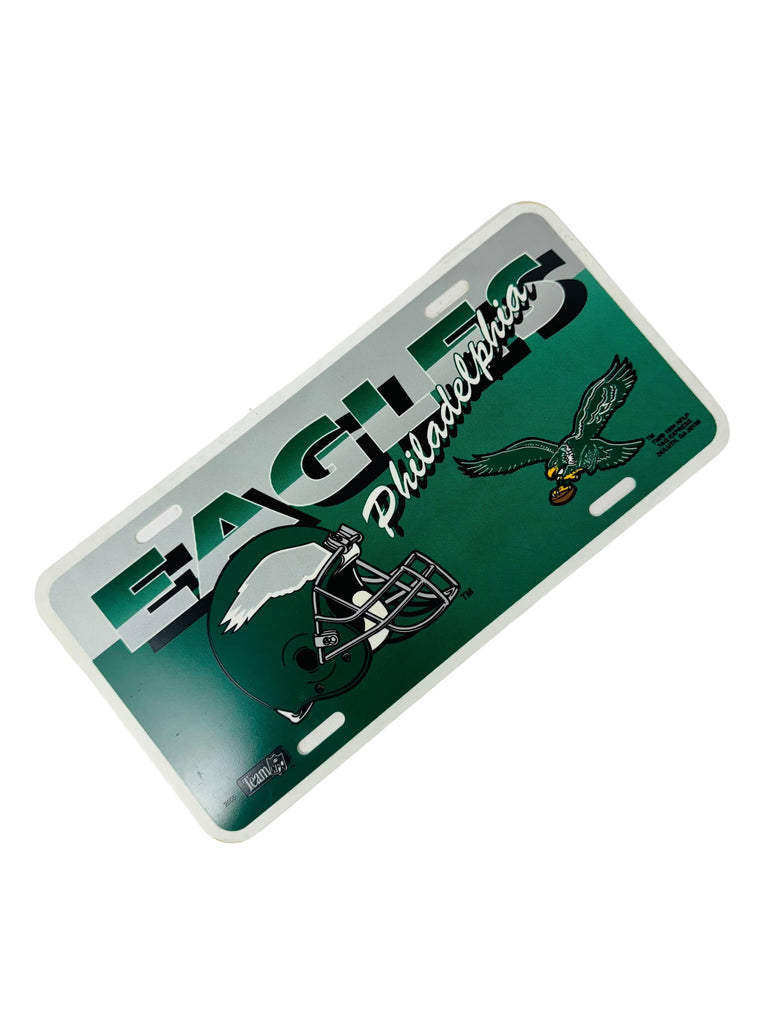 PHILADELPHIA EAGLES VINTAGE 1990'S TAG EXPRESS PLASTIC LICENSE PLATE