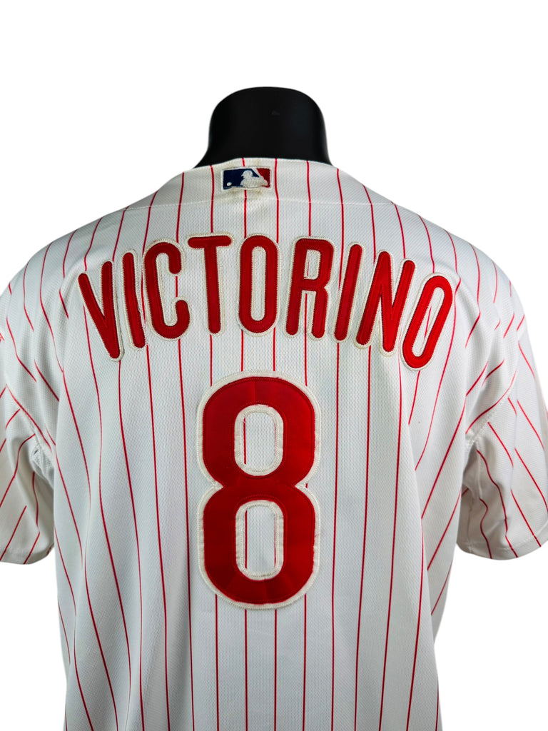 SHANE VICTORINO PHILADELPHIA PHILLIES VINTAGE 2000'S MLB MAJESTIC AUTHENTIC JERSEY ADULT 52