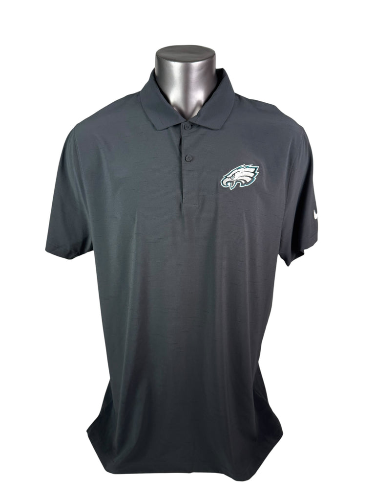 PHILADELPHIA EAGLES TEAM ISSUED SUPER BOWL LIX NIKE DRI-FIT GOLF SHIRT ADULT XL