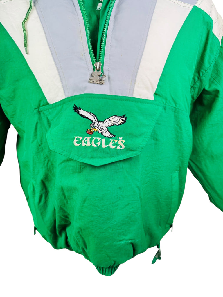 PHILADELPHIA EAGLES VINTAGE 1990'S STARTER  PRO LINE PULL-OVER WINTER JACKET ADULT XL